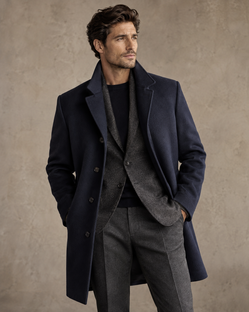 Moda masculina de chaquetas y abrigos