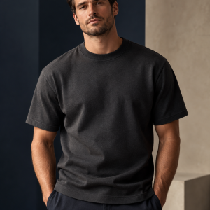 Polera masculina premium color carbón